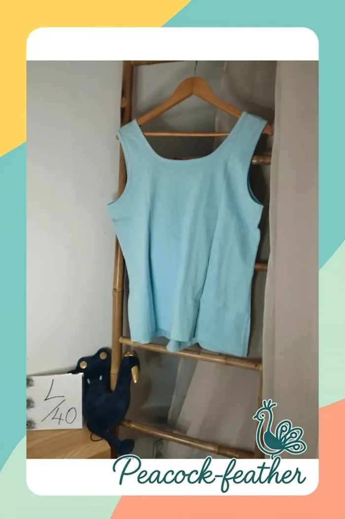 Débardeur bleu neuf L m&s - photo numéro 3