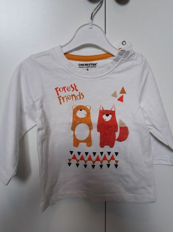 Tee shirt manches longues orchestra 9 mois