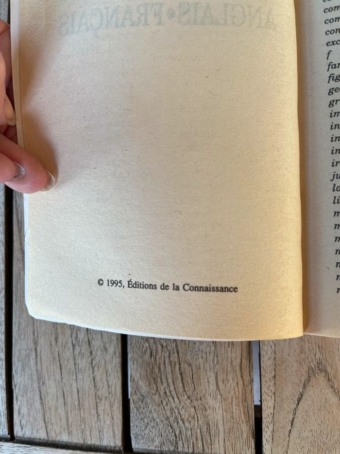 dictionnaire Français/Anglais - photo numéro 4