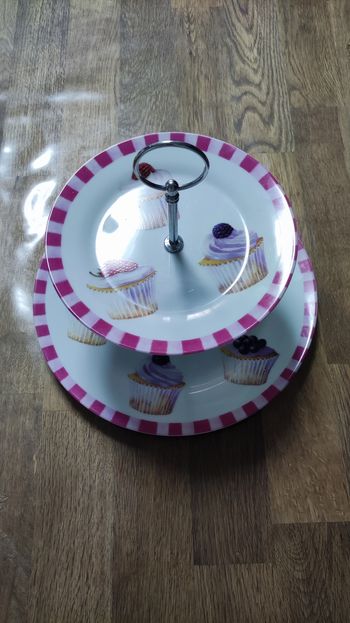 Serviteur à gâteaux en porcelaine - English Collection