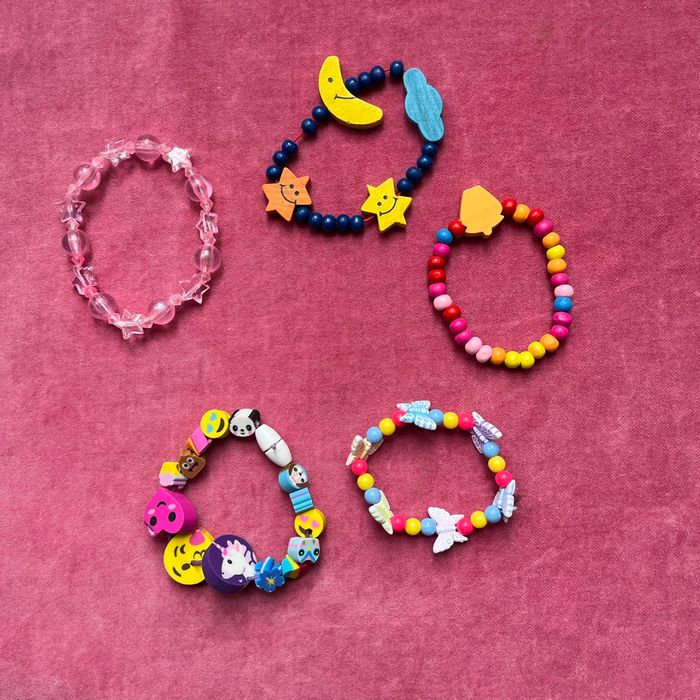 Lot de 5 bracelets pour fillettes