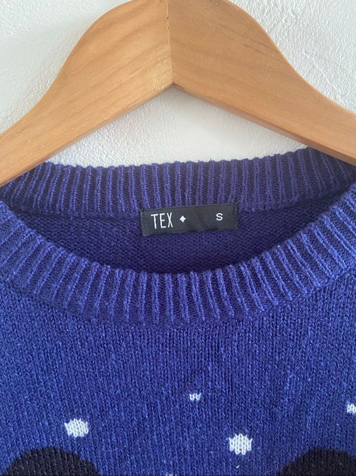 Pull de Noël bleu - photo numéro 3