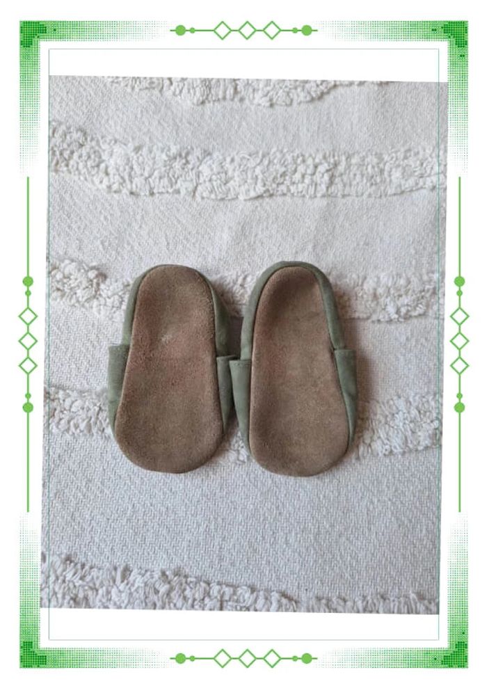 Chausson cuir bébé 6-12 mois - photo numéro 2