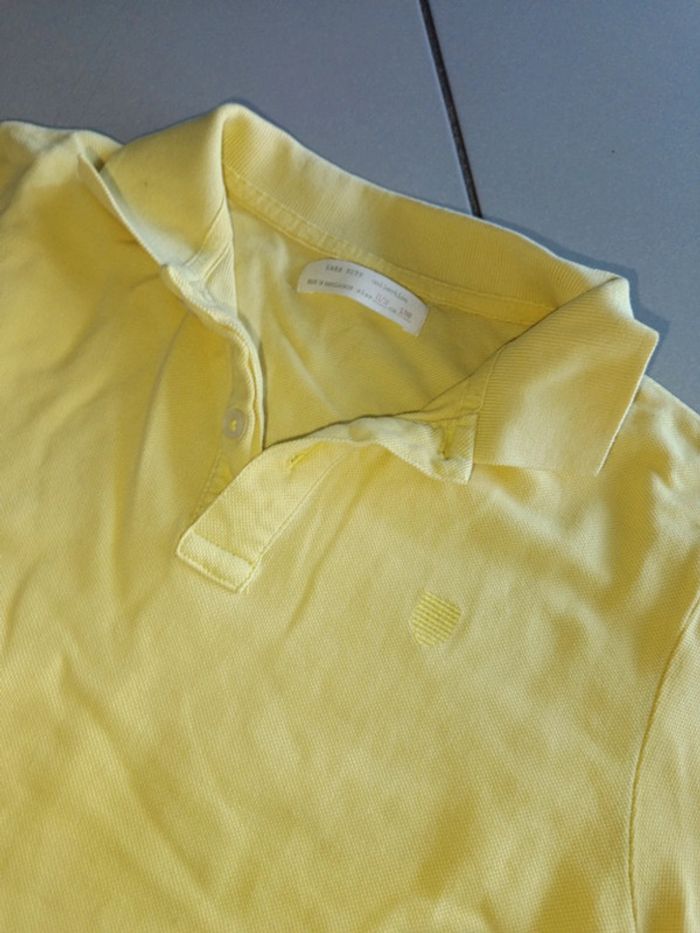 Polo jaune citron Zara 12 ans - photo numéro 2