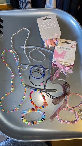Lot bijoux bracelet collier chouchou