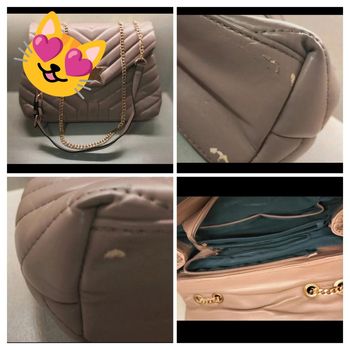 Sac a main marron
Légèrement abîmé en dessous