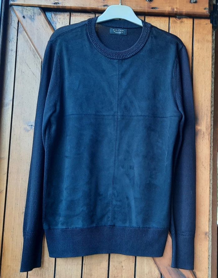 Pull noir, homme, Zara, taille S