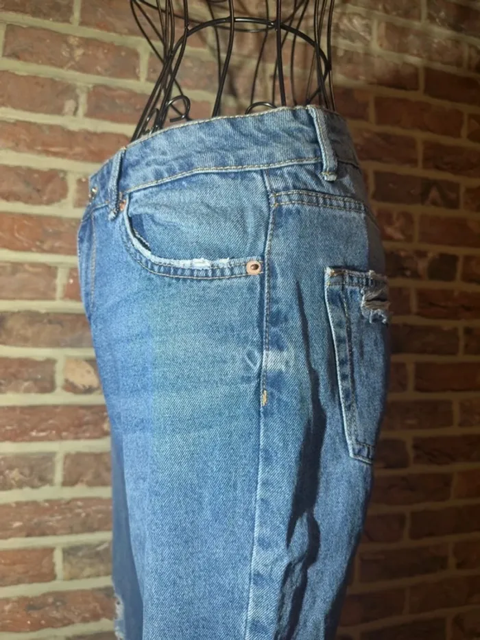 Jeans bleu à trous Jennyfer Taille XS / 34 - photo numéro 6