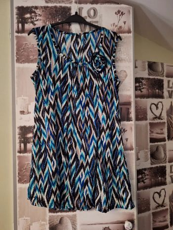 Tunique bleue noire T 3