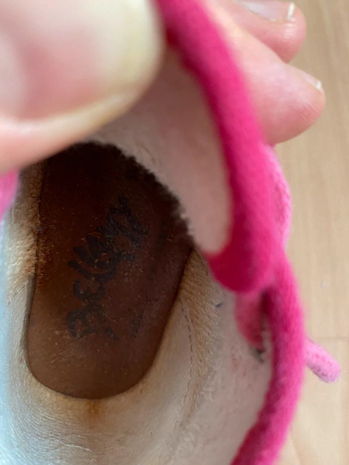 Jolie paire de chaussons roses Bellamy T. 20 fille - photo numéro 6