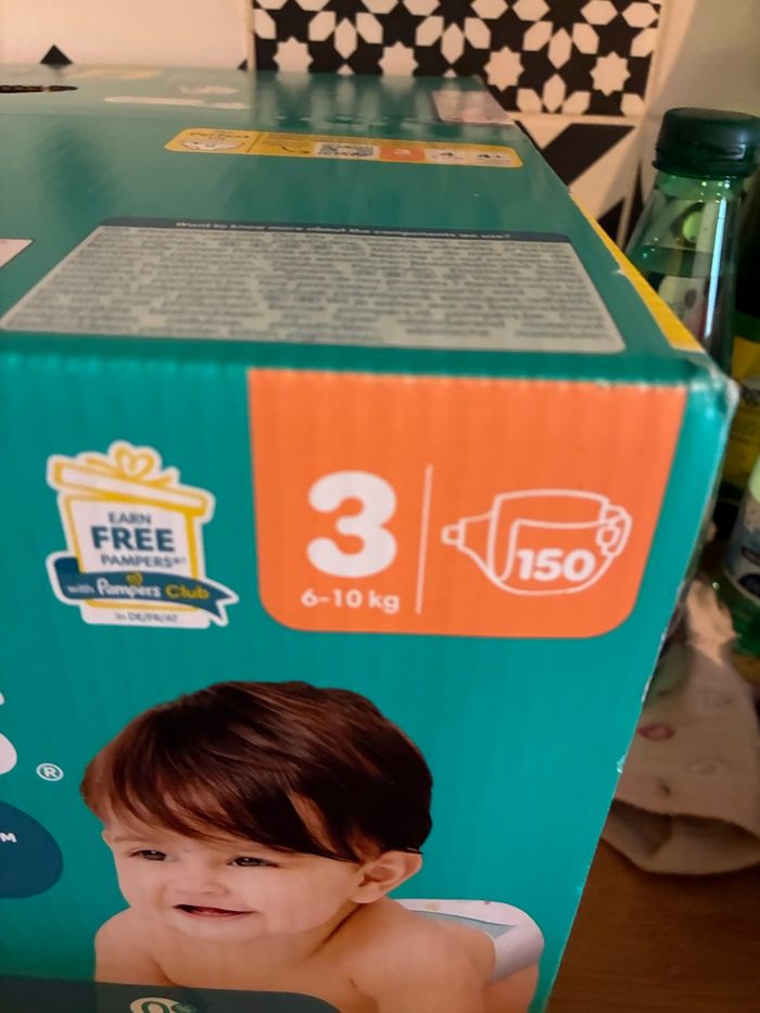 Taille 3 couches Pampers baby dry X 150 - photo numéro 3