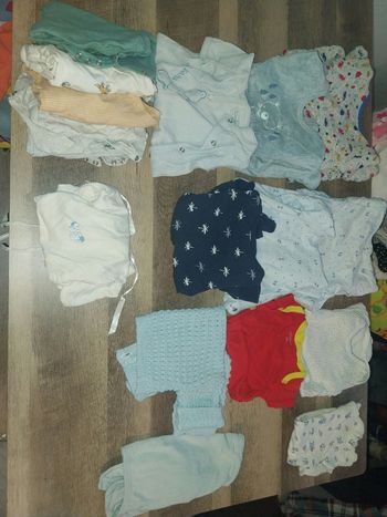 Lot vêtement garçon 0 mois été et hiver