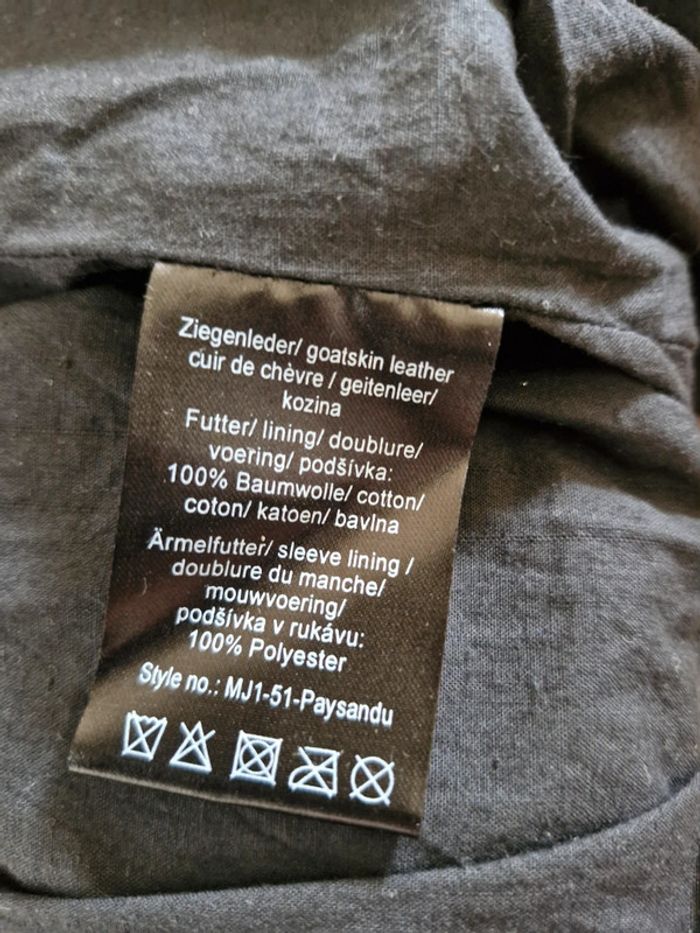 Blouson cuir neuf S Maze - photo numéro 8
