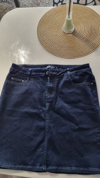 Jupe en jeans foncé