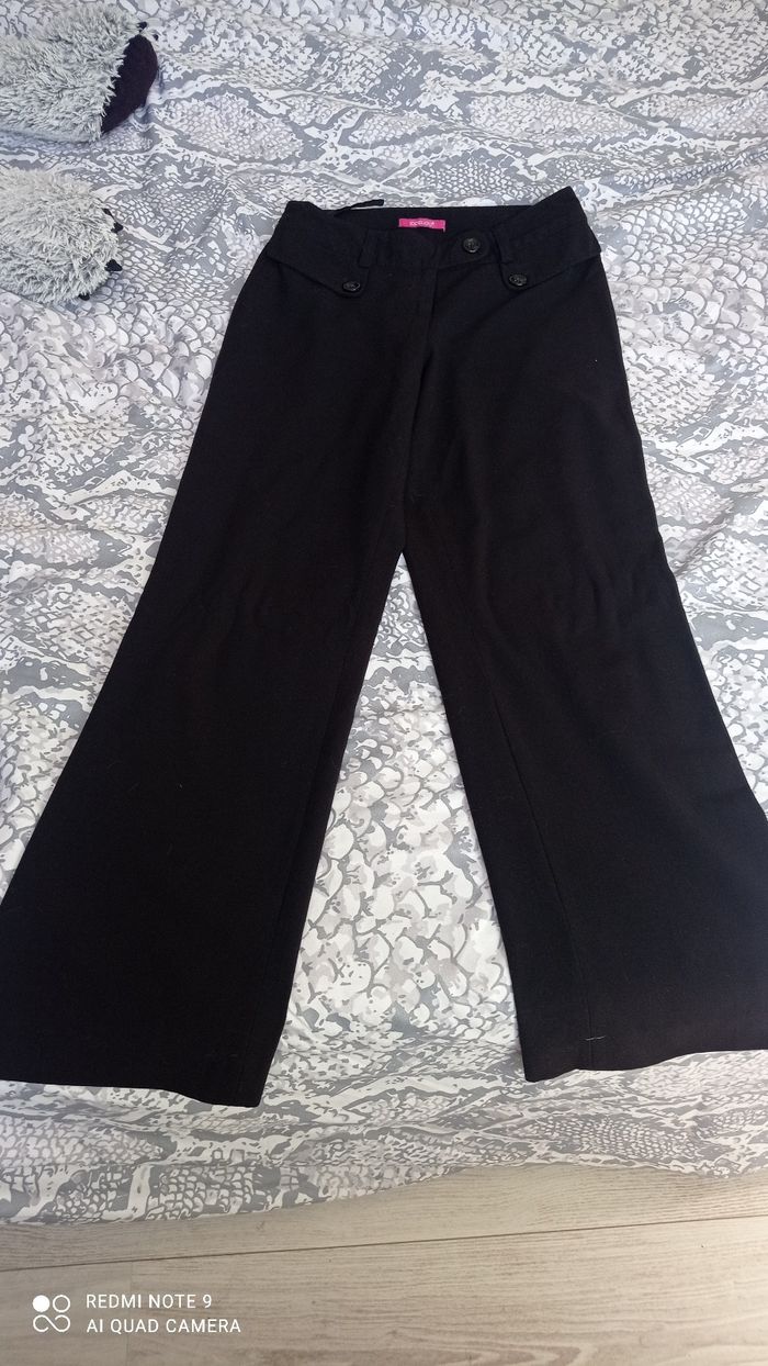 Pantalon noir jambes larges Top Studio taille S - photo numéro 3