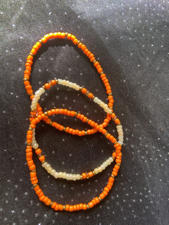 Bracelets ethniques orange - photo numéro 2