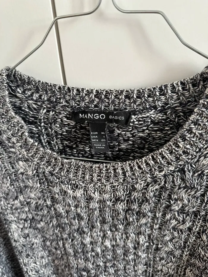 Pull Mango noir et blanc - photo numéro 3