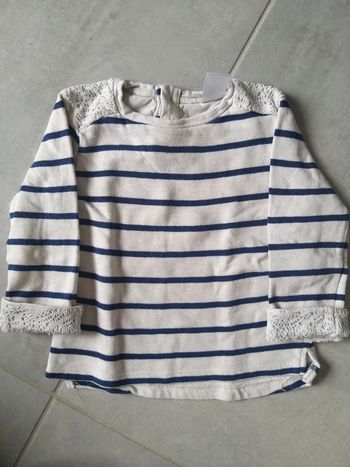 Pull avec dentelle Zara 18-24 mois