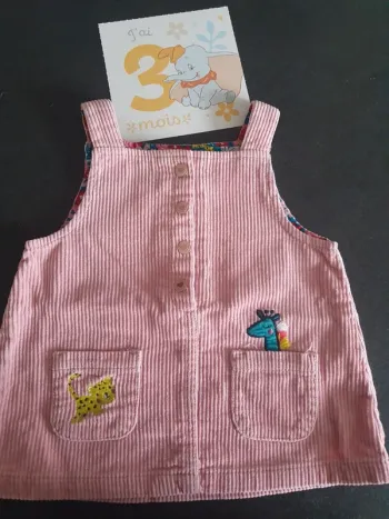 Robe rose 3 mois