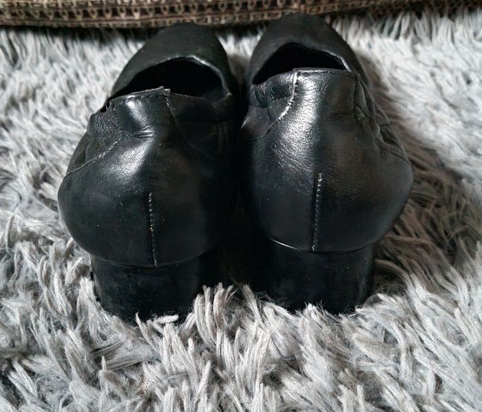 Escarpins cuir noir à talons 39 - photo numéro 4