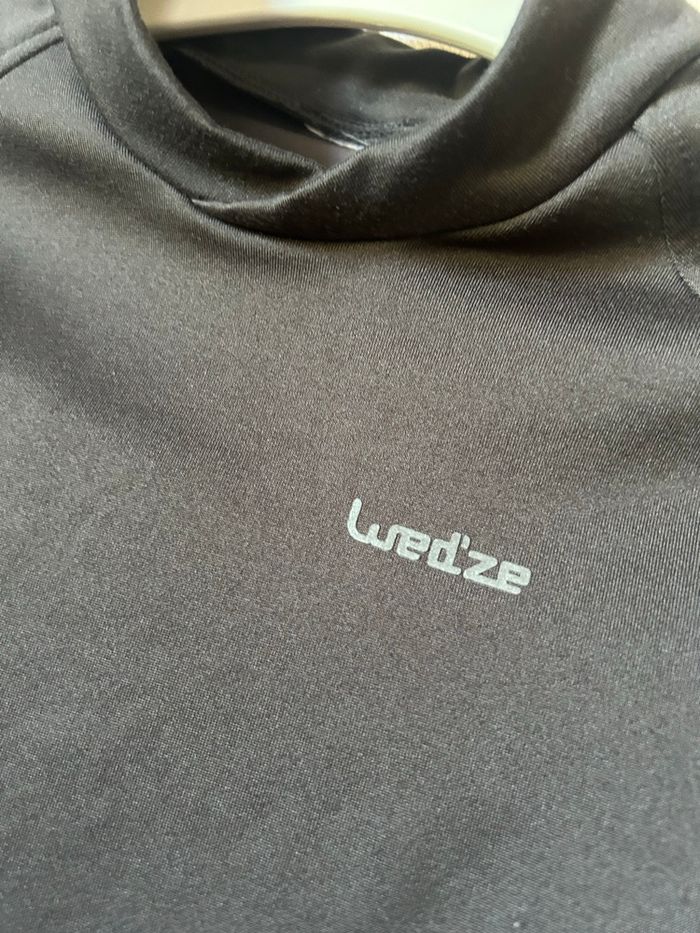 Sous pull thermique noir et gris 12 ans Wedze Decathlon - photo numéro 4