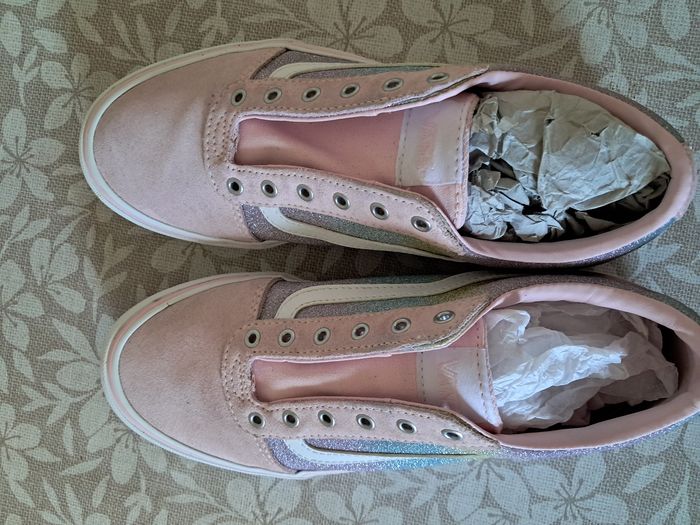 Vans rose paillettes  arc-en-ciel  taille 38 🌈 - photo numéro 9