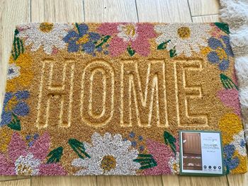 Paillasson home floral 40x60cm fibre de coco