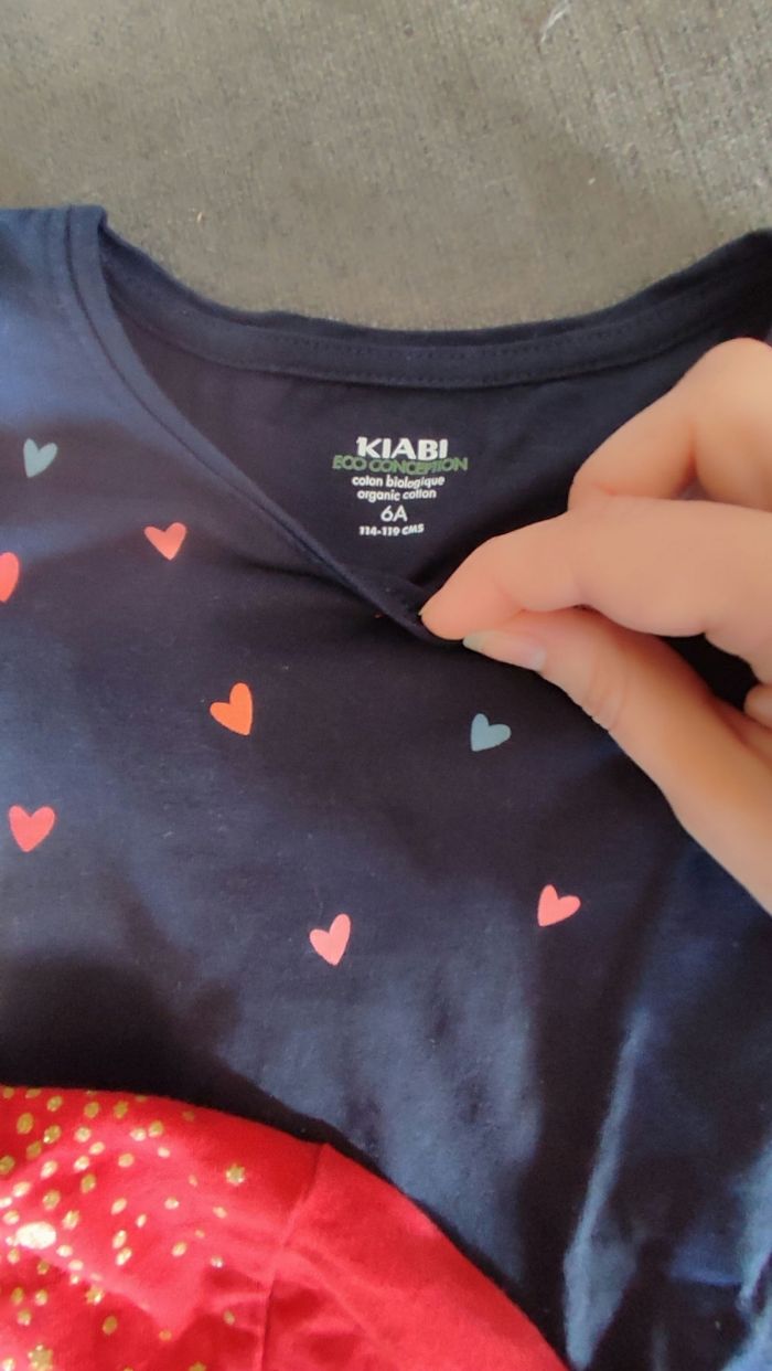 Lot tee-shirts manches longues fille Kiabi - photo numéro 5