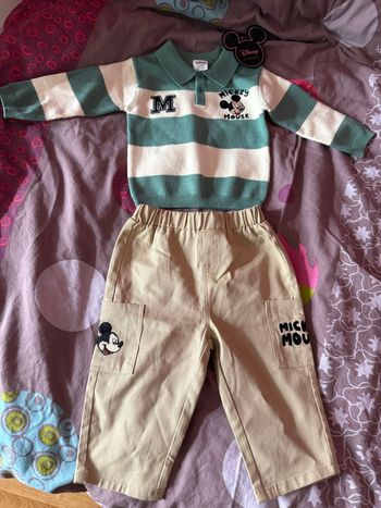 Ensemble bébé garçon Disney Mickey 6-9 mois neuf avec étiquette