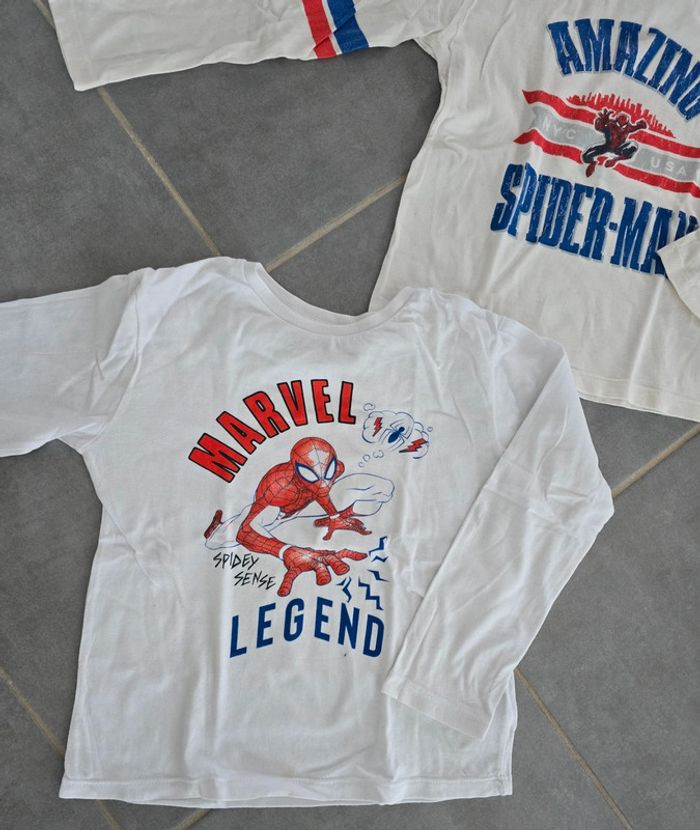Lot de 2 tee shirts manches longues spiderman - photo numéro 2