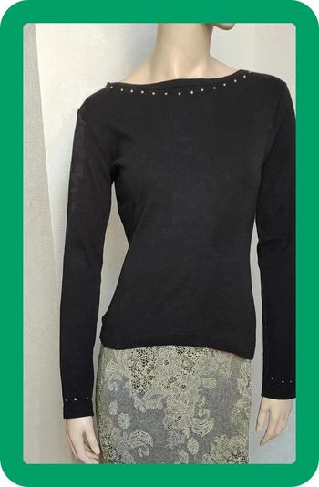 Tee-shirt noire Taille S 36 Jacqueline Riu Neuf