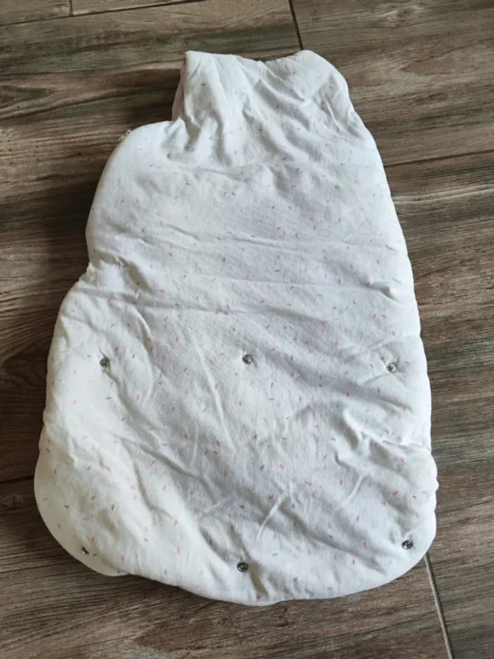 Gigoteuse blanc rose et gris Natalys Taille 0 (54 cm) - photo numéro 2