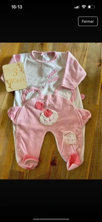 Pyjama en velours