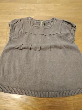 Pull sans manche fille 12 mois TAO