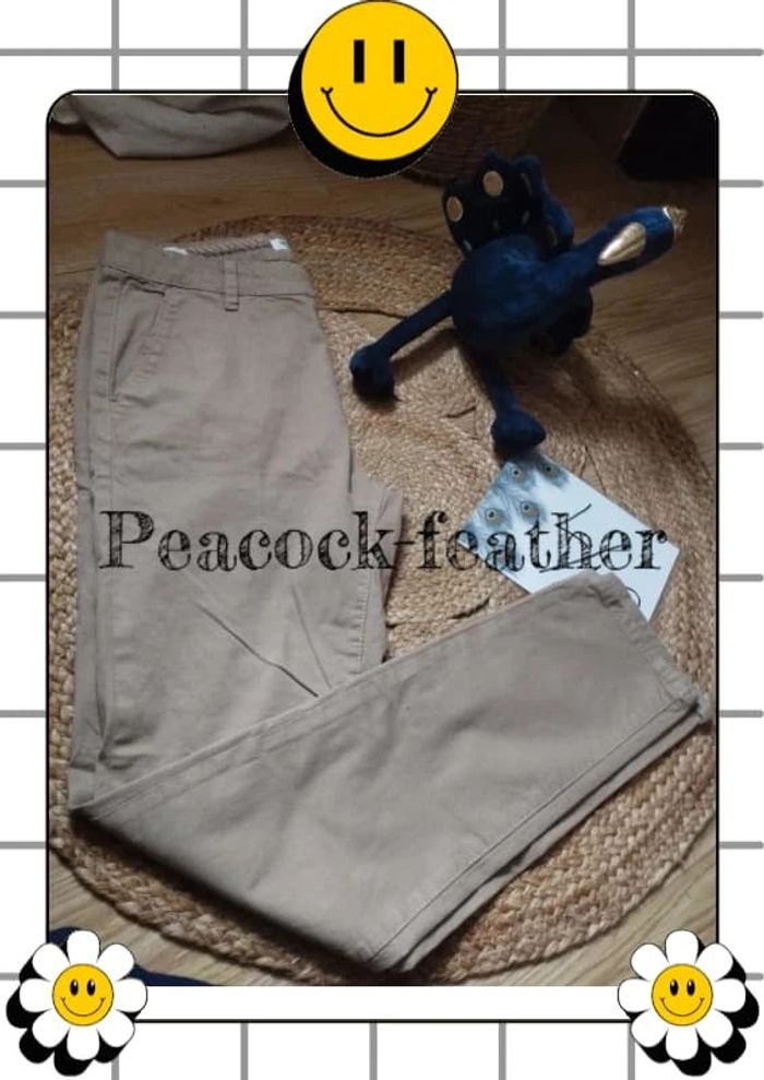 Pantalon Chino beige bonobo 40 - photo numéro 7