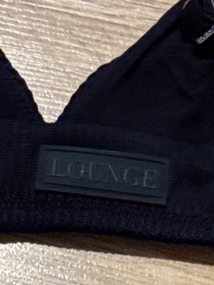 Soutien-gorge triangle noir côtelé taille XS - photo numéro 7