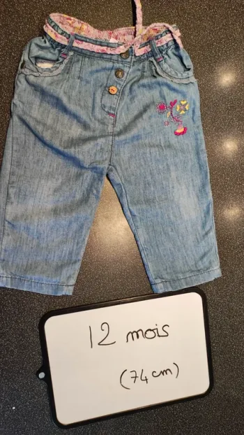 jean taille 12 mois