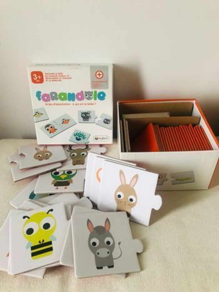 Jeu de société enfant bébé d’association: a qui est le bébé  ? Farandole - photo numéro 3