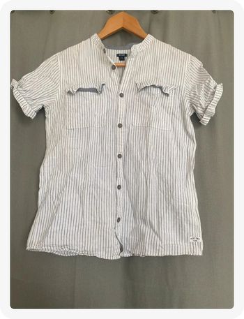 Chemise rayée col Mao 😍 12 ans - Kiabi