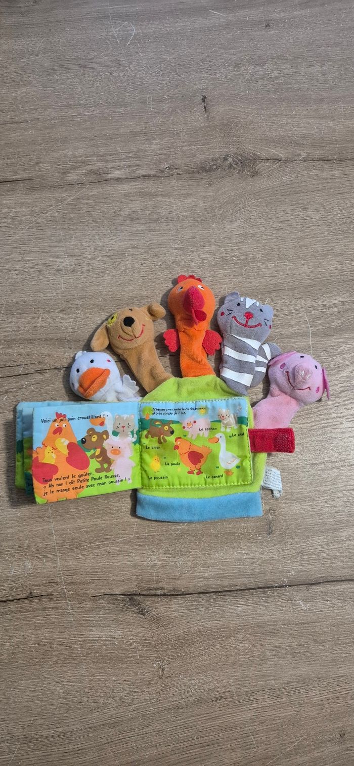 Livre gant marionnette Petite poule rousse - photo numéro 5