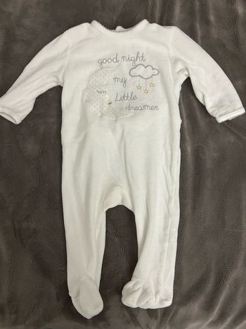 Pyjama velours  Kiabi 12 mois