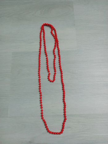 Soutoir vintage perles rouges