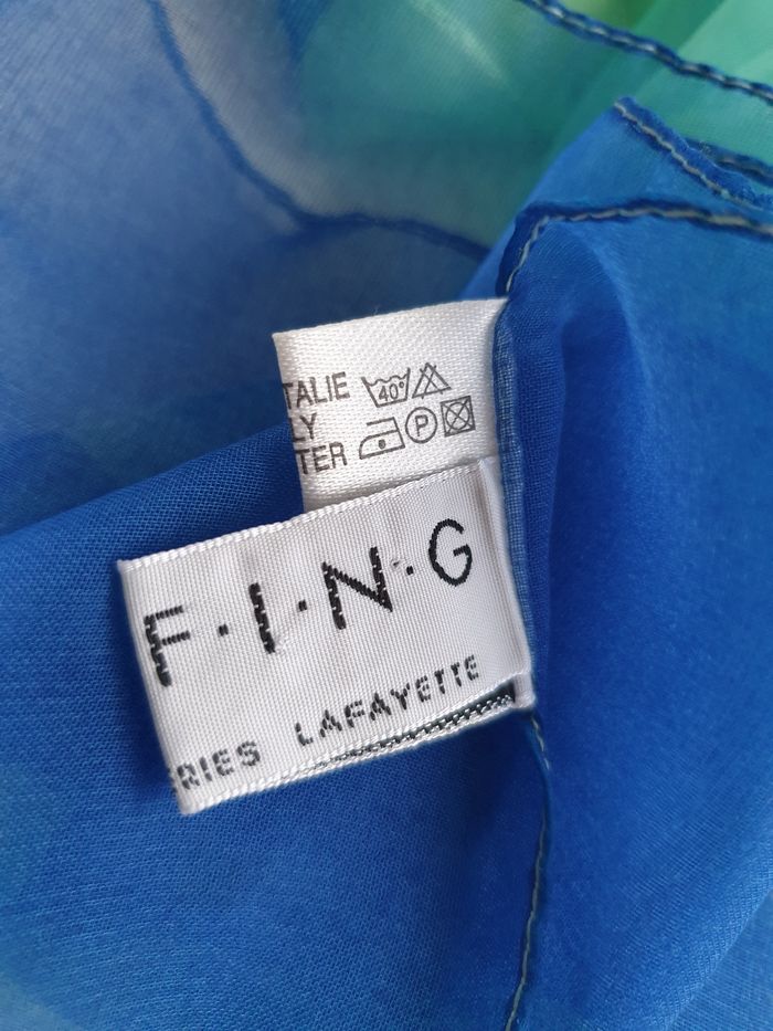 Foulard bleu et vert - photo numéro 7