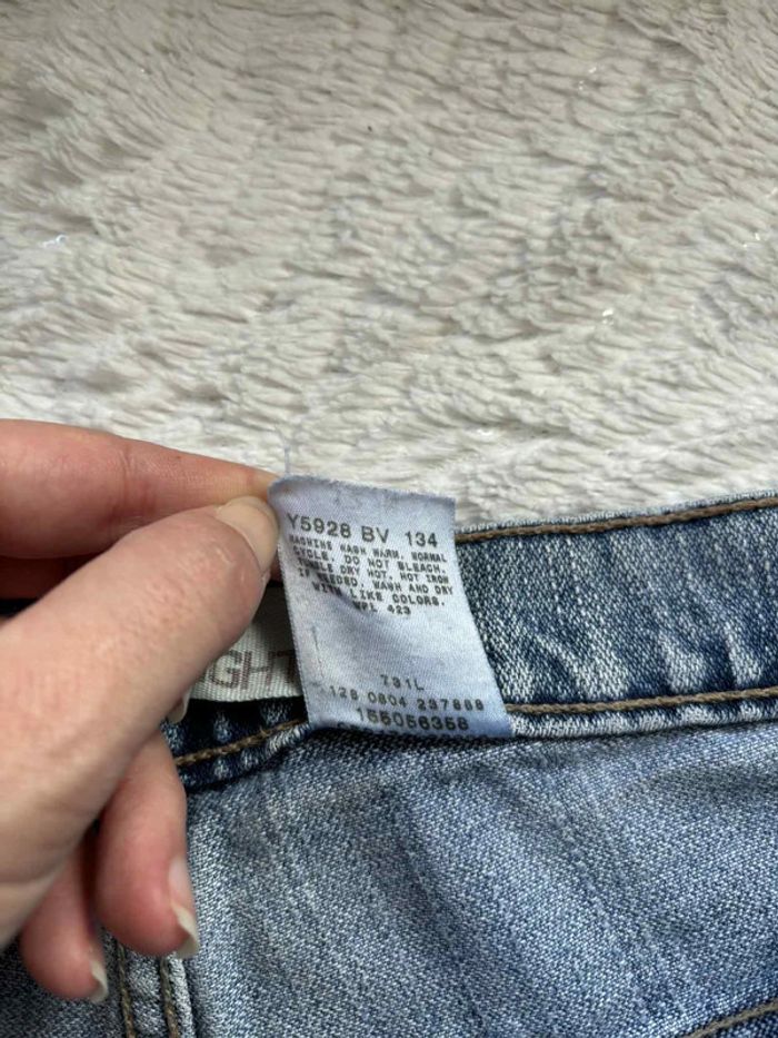 Jean Levi’s femme 505 nouveau low straight droit bleu clair XL/42 W32 Mexico 2000s rare us - photo numéro 10
