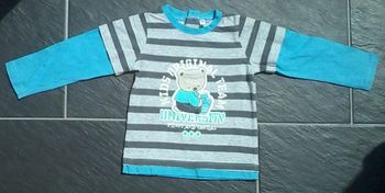 Tee shirt manches longues garçon 2 ans