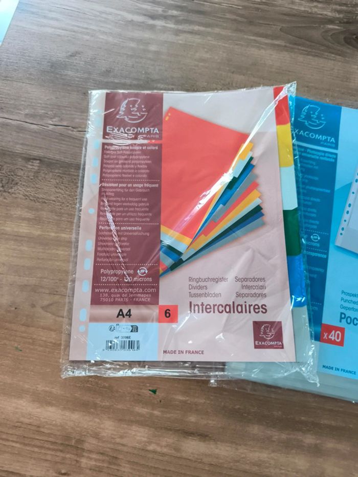 Lot pochettes+ intercalaires - photo numéro 2