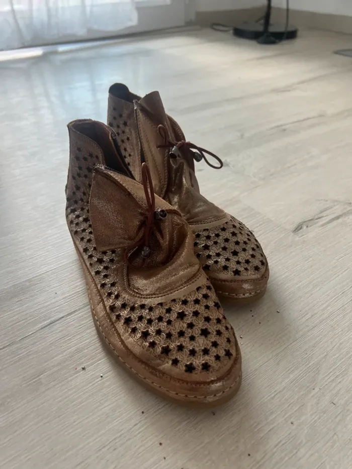 Bottines Coco & abricot