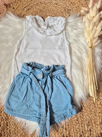 💙 Ensemble short + débardeur à col Kiabi 18 mois