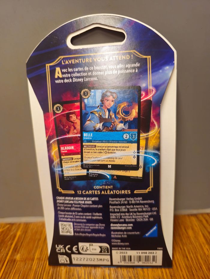 Boosters sous blisters Artset Lorcana FR premier chapitre - photo numéro 2