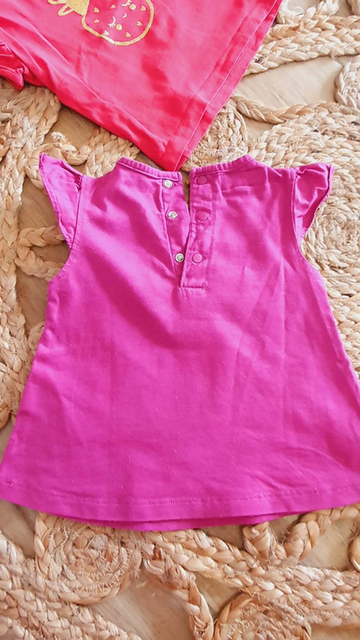 Lot 4 tshirts 9 mois fille - photo numéro 11